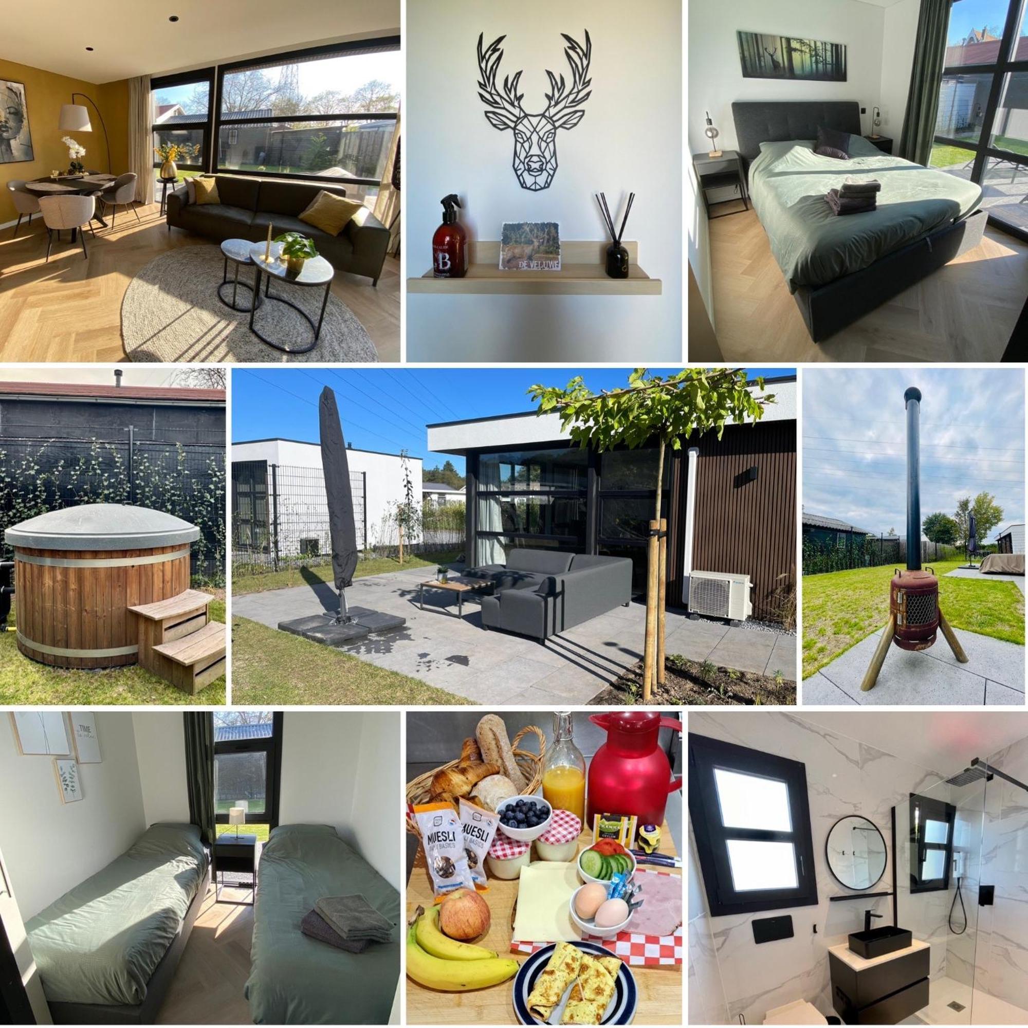 Edelhert, Moderne En Comfortabele Vakantiewoning Met Hottub! 埃尔默洛 外观 照片